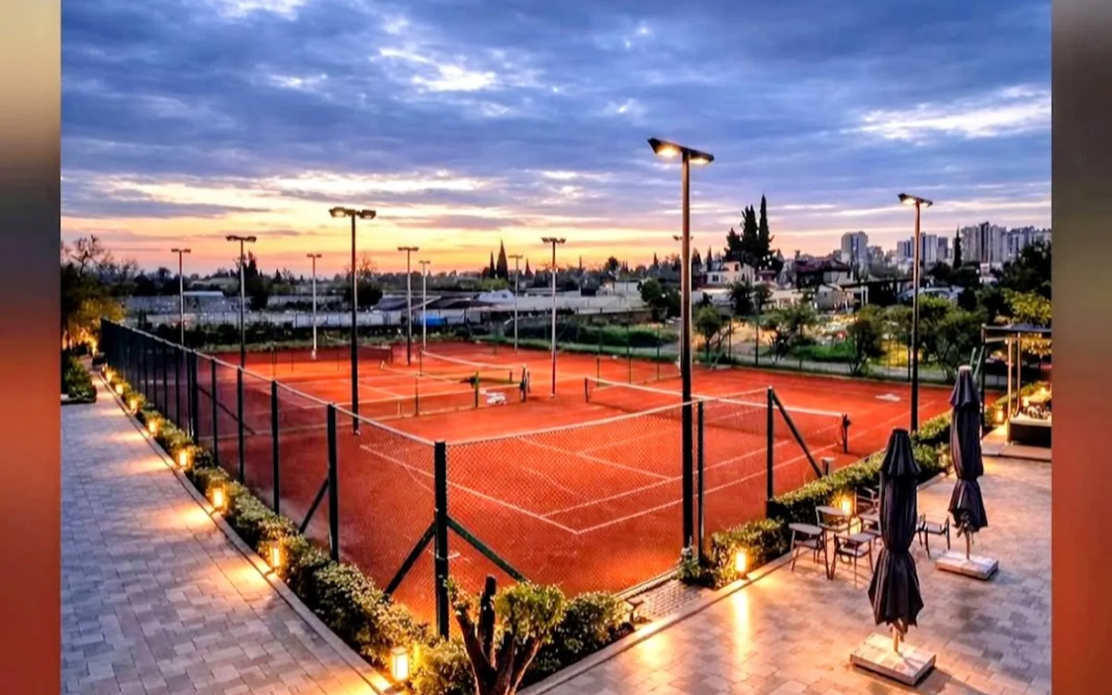 Seven Tennis & Padel Club tesis görünümü