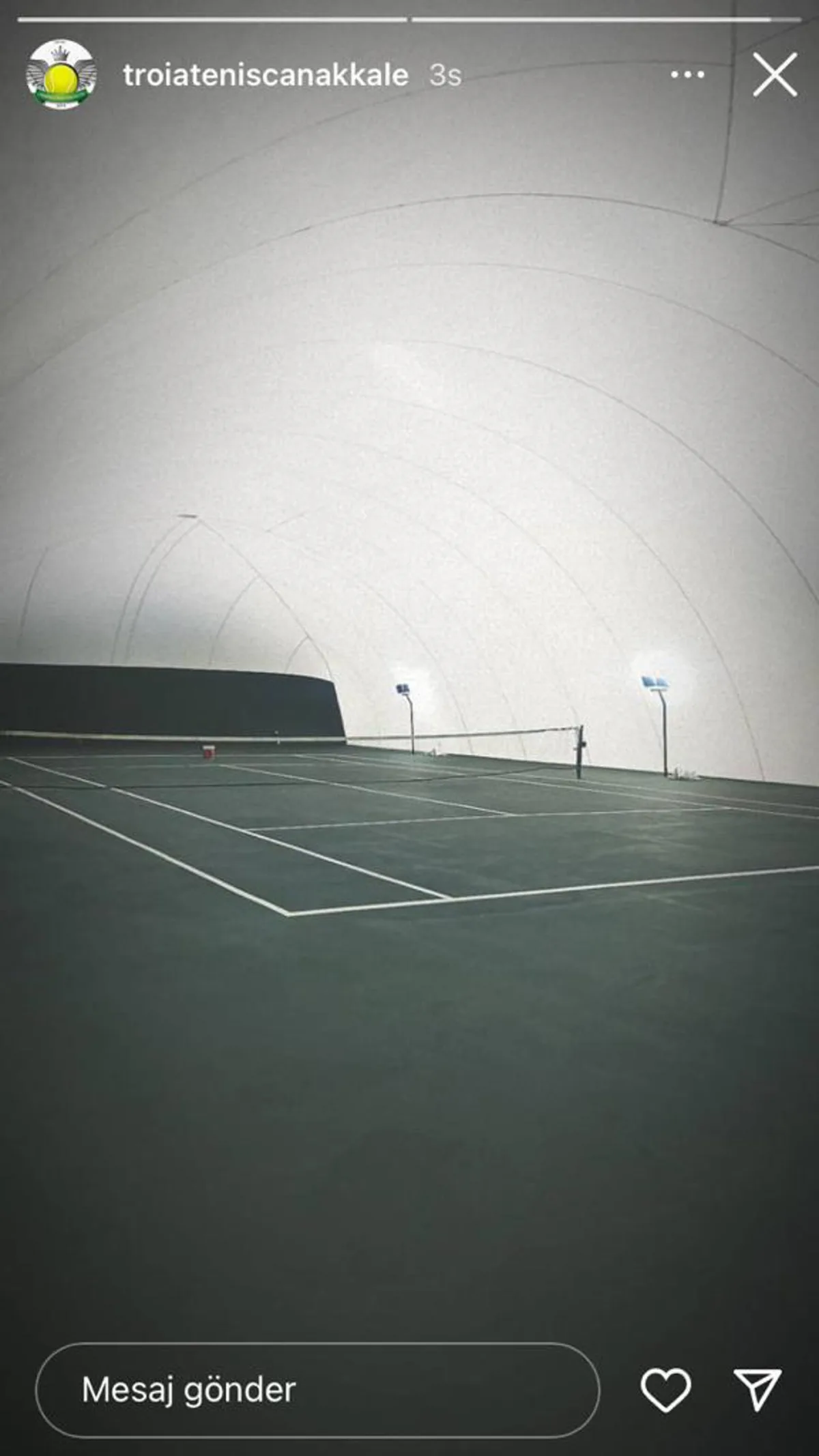 Çanakkale Troia Tenis Kulübü tesis görünümü