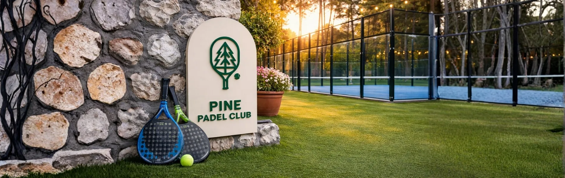 Pine Padel Club tesis görünümü