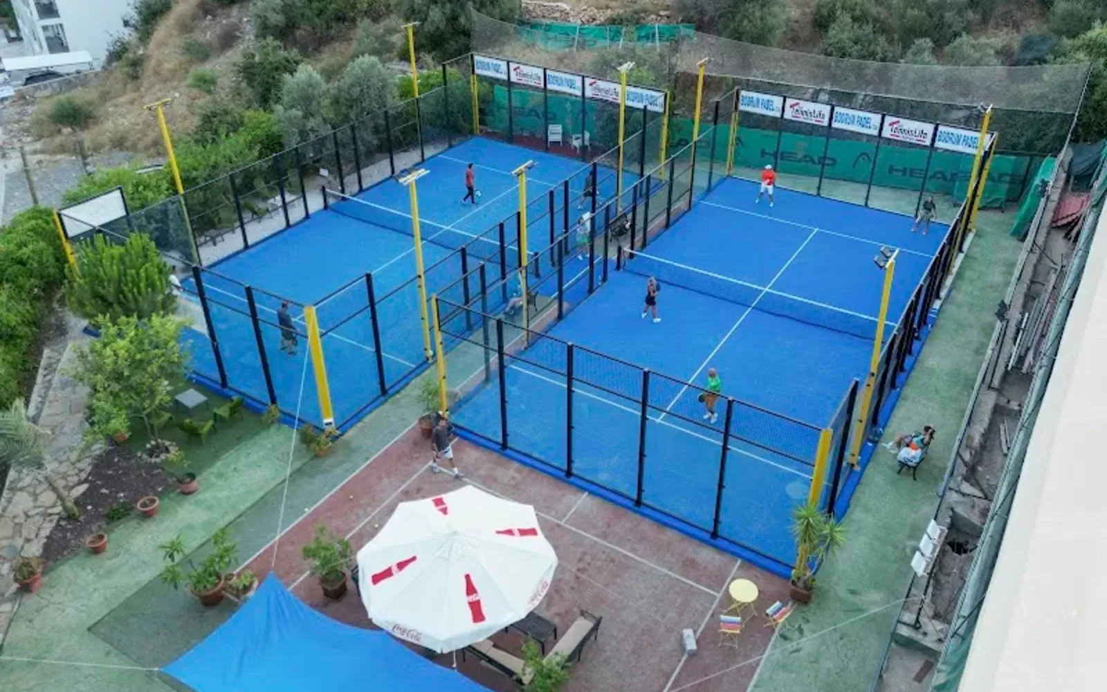 Tennis Life Bodrum tesis görünümü